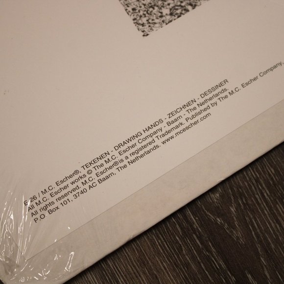 MC Escher Drawing Hands 22X28 Art Poster - Picture 2 of 2